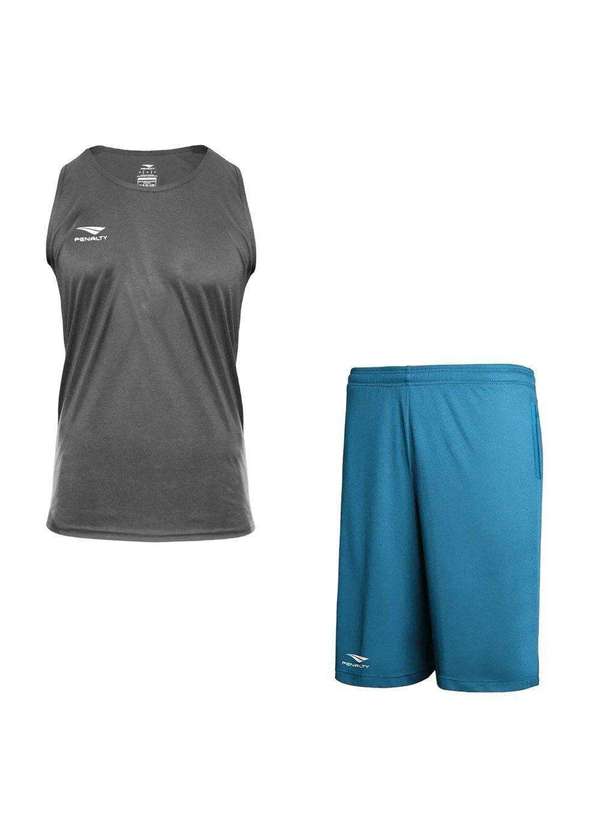 Penalty - Kit Penalty X Regata e Bermuda Masculino Cinza