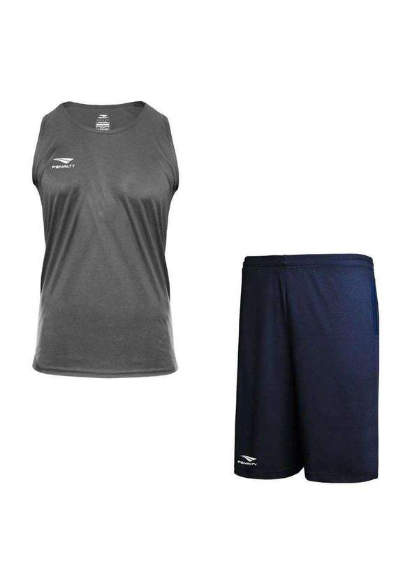 Penalty - Kit Penalty X Regata e Bermuda Masculino Cinza