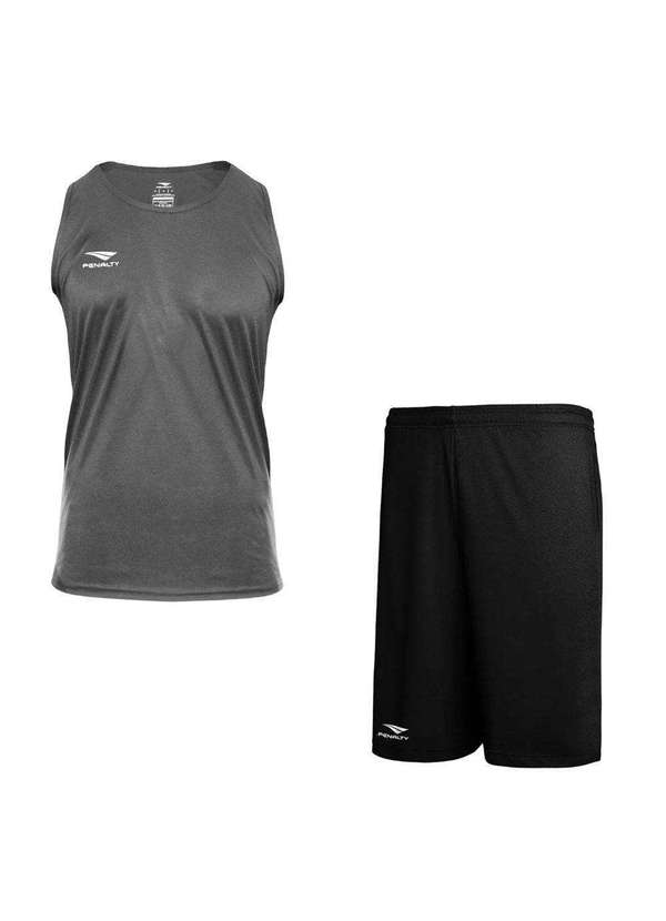 Penalty - Kit Penalty X Regata e Bermuda Masculino Cinza