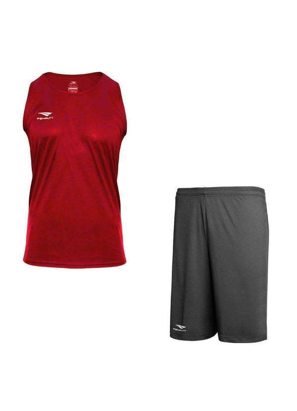 Penalty - Kit Penalty X Regata e Calção Masculino Cinza
