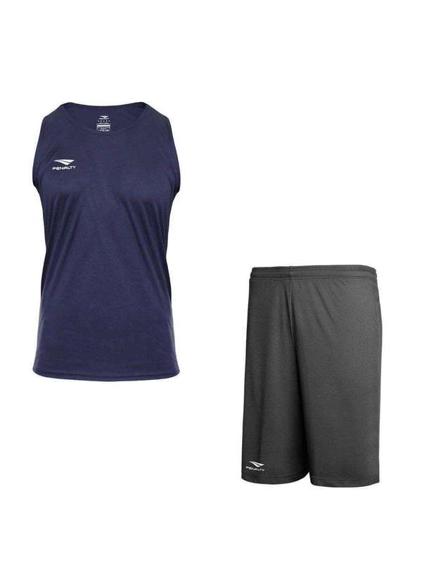 Penalty - Kit Penalty X Regata e Calção Masculino Cinza
