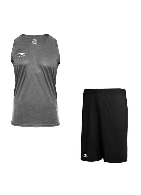 Penalty - Kit Penalty X Regata e Calção Masculino Cinza