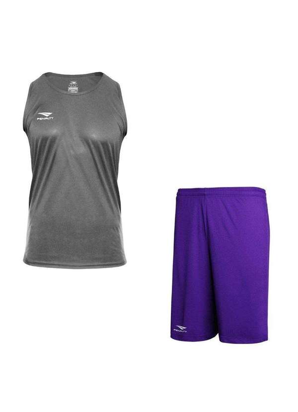 Penalty - Kit Penalty X Regata e Calção Masculino Cinza