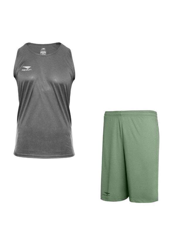 Penalty - Kit Penalty X Regata e Calção Masculino Cinza