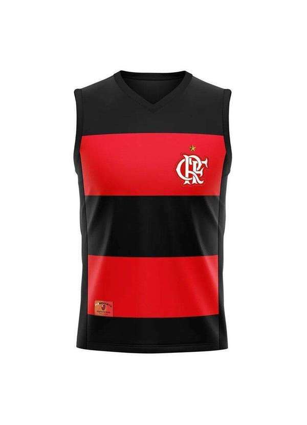 Braziline - Regata Braziline Cr Flamengo Hoop Masculina Preto