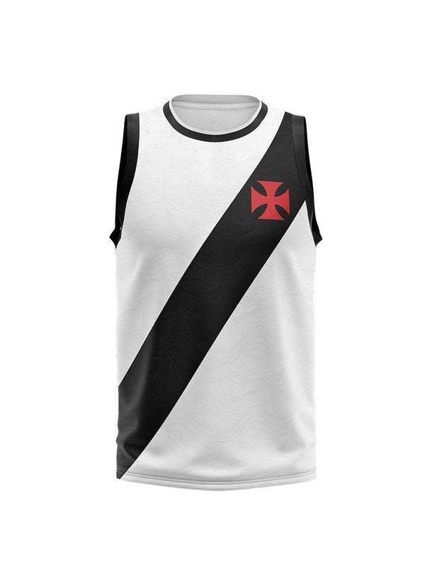 Braziline - Regata Braziline Vasco da Gama Blooming Masculina Branco