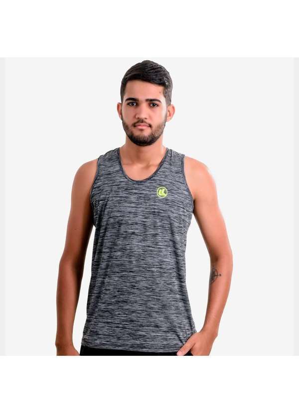 Esporte Legal - Regata Esporte Legal Uv45 Poliamida Plank Masculina Cinza