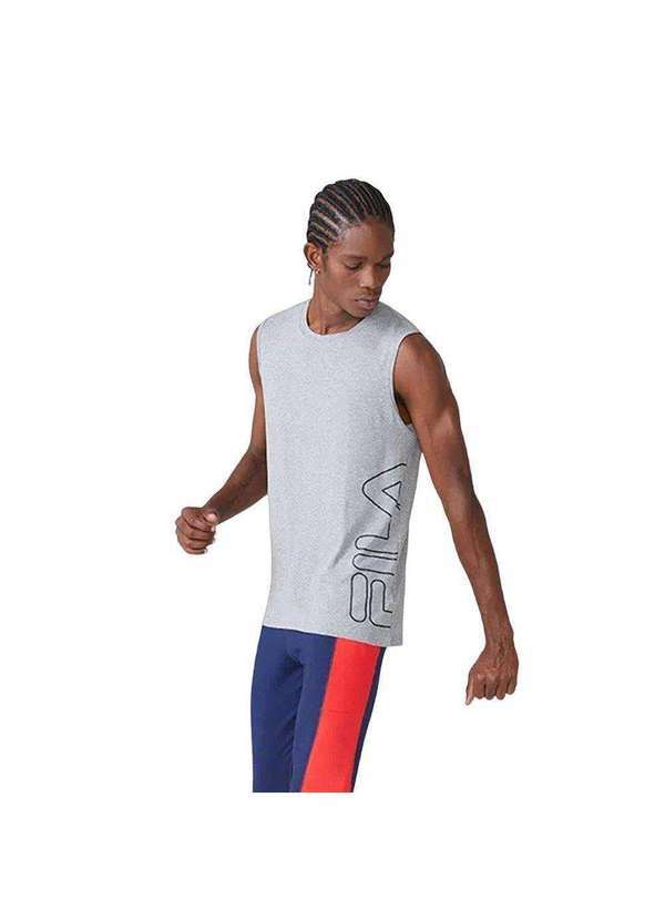 Fila - Regata Fila Comfort Logo Masculina Cinza