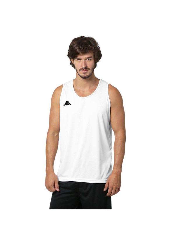 Kappa - Regata Kappa Basic Masculina - Branco