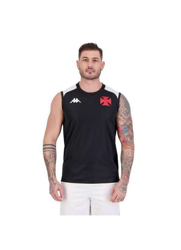 Kappa - Regata Kappa Vasco Treino Comissão 2024/25 Masculina Preto