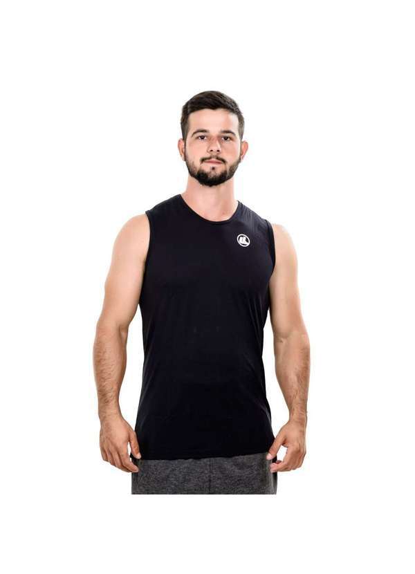 Esporte Legal - Regata Machão Esporte Legal Solutio Proteção Uv45 Masculino Preto