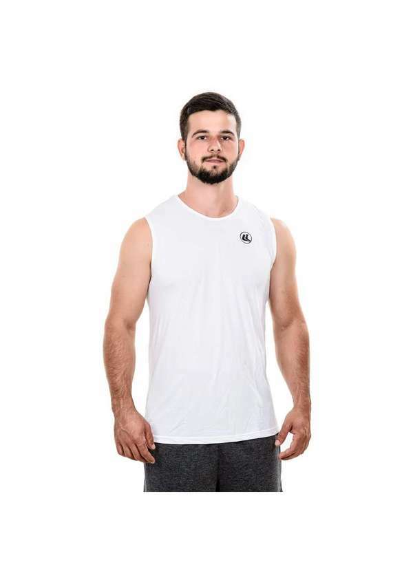 Esporte Legal - Regata Machão Esporte Legal Solutio Uv45 Masculino Branco