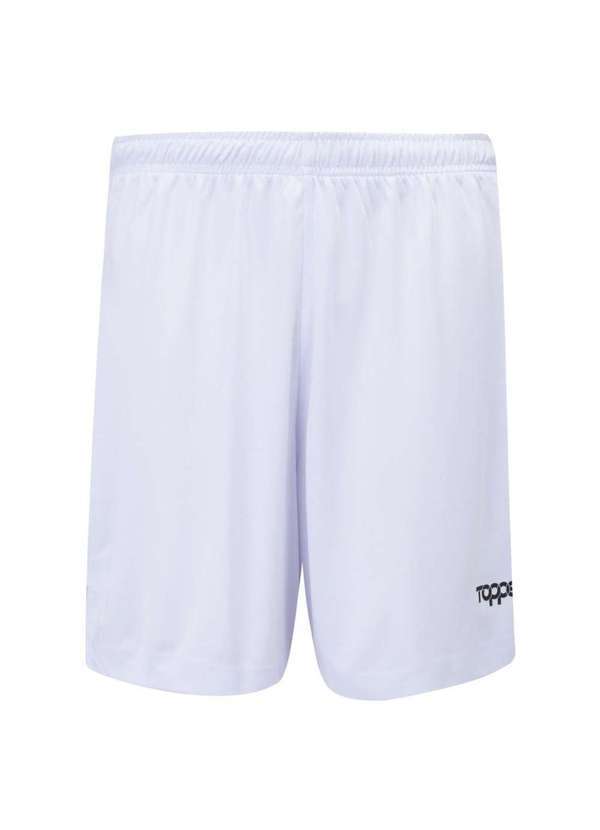 Topper - Calção Topper Fut Classic Masculino Branco