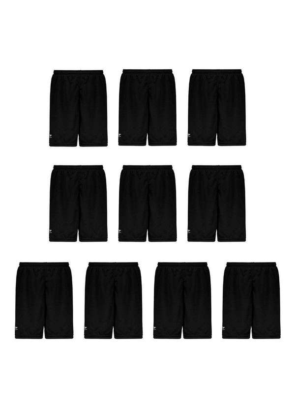 Penalty - Kit 10 Calções Penalty Matís Ix Masculino Preto 1