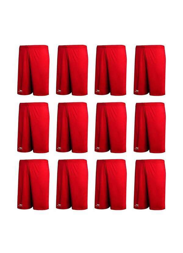 Penalty - Kit 12 Calções Penalty X Masculino Vermelho