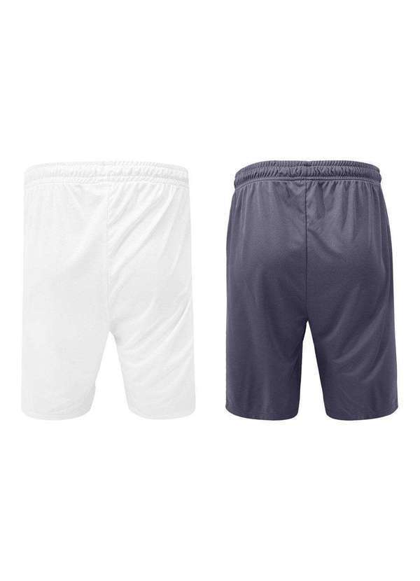 Topper - Kit 2 Calções Topper Classic New Masculino Branco 2