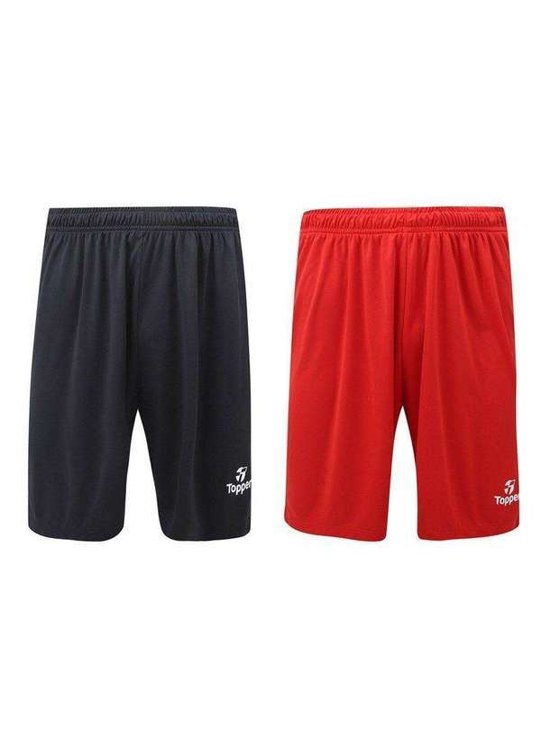 Topper - Kit 2 Calções Topper Classic New Masculino Preto