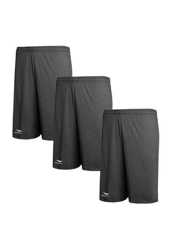 Penalty - Kit 3 Calções Penalty X Masculino Cinza