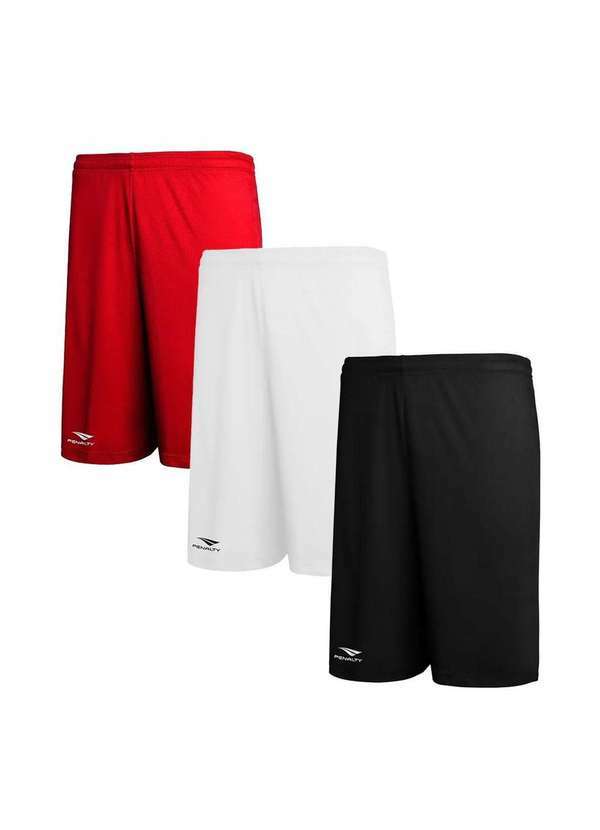 Penalty - Kit 3 Calções Penalty X Masculino Vermelho
