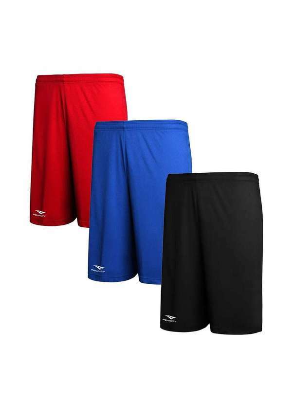 Penalty - Kit 3 Calções Penalty X Masculino Vermelho