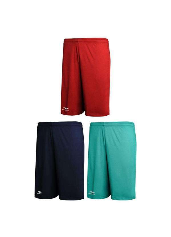 Penalty - Kit 3 Calções Penalty X Masculino Vermelho