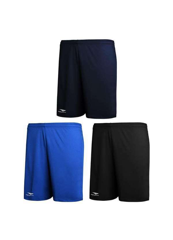 Penalty - Kit 3 Calções Penalty X Plus Size Masculino Azul