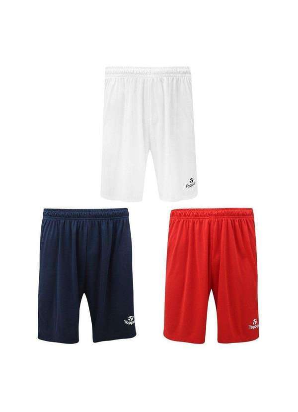 Topper - Kit 3 Calções Topper Classic New Masculino Azul