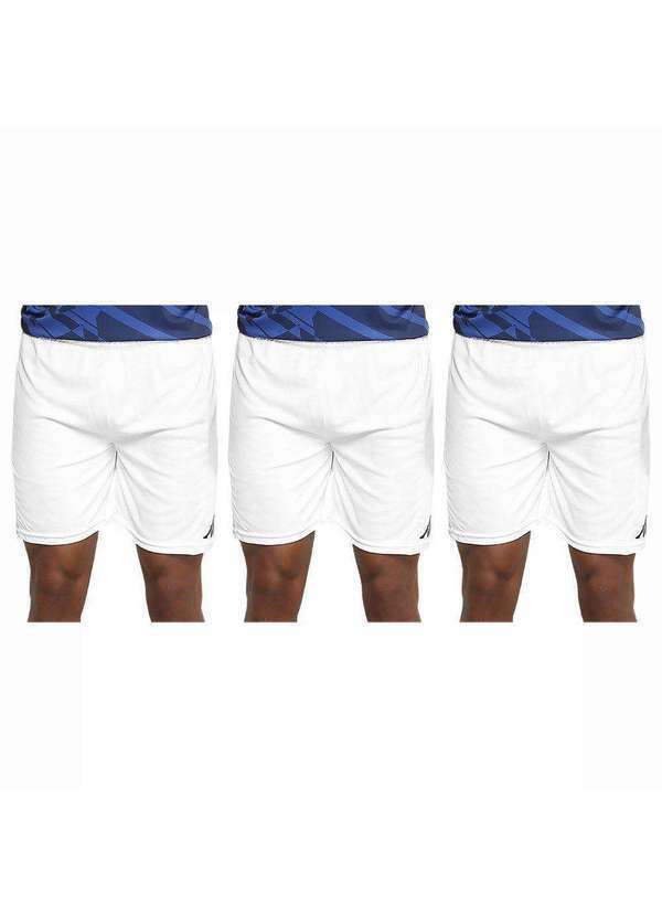 Kappa - Kit 3 Shorts Kappa Xaron 2.0 Masculino - Branco