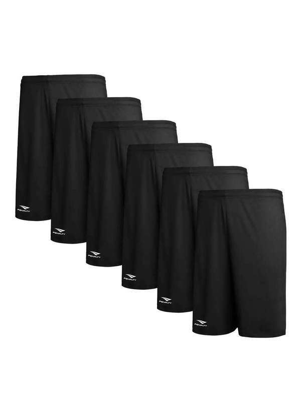 Penalty - Kit 6 Calções Penalty X Masculino Preto
