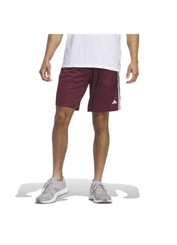 Adidas - Short Adidas 3 Stripes Masculino Vermelho