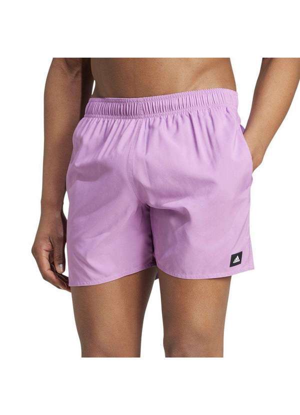 Adidas - Short Adidas Natação Logo Masculino Roxo