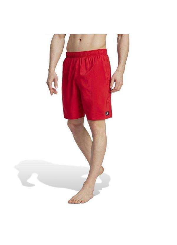 Adidas - Short de Natação Adidas Classic Solid Masculino Vermelho