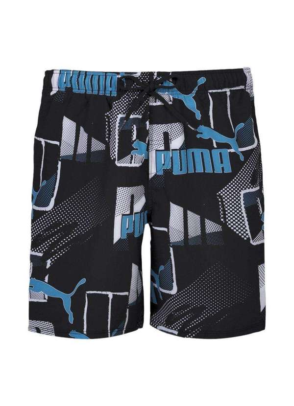 Puma - Short Puma Board Estampado Masculino Rosa