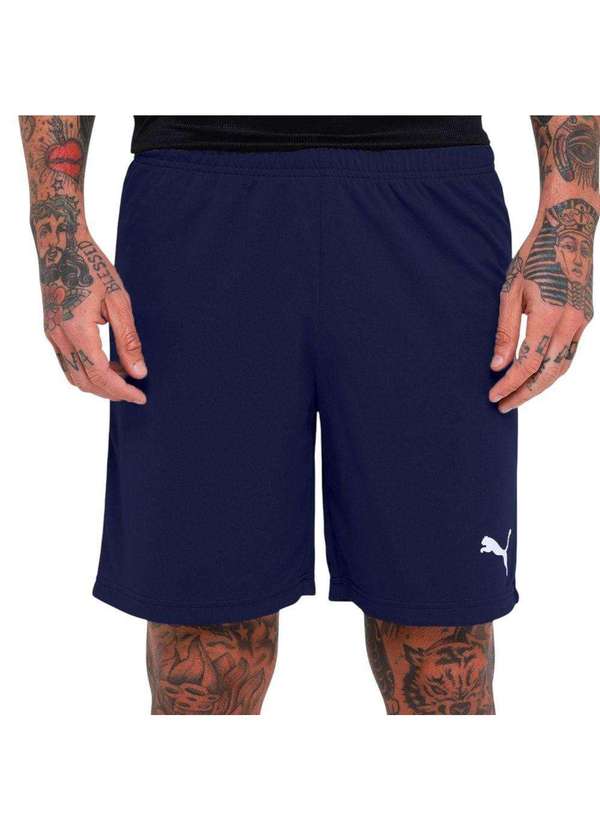 Puma - Short Puma Teamrise Masculino Azul