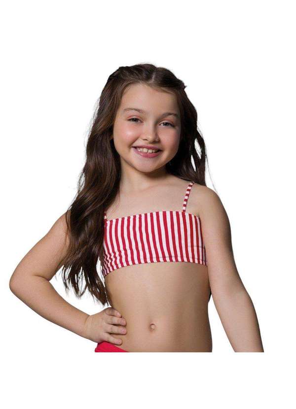 Selene - Biquíni Selene Top e Calcinha Básico Juvenil Vermelho 2