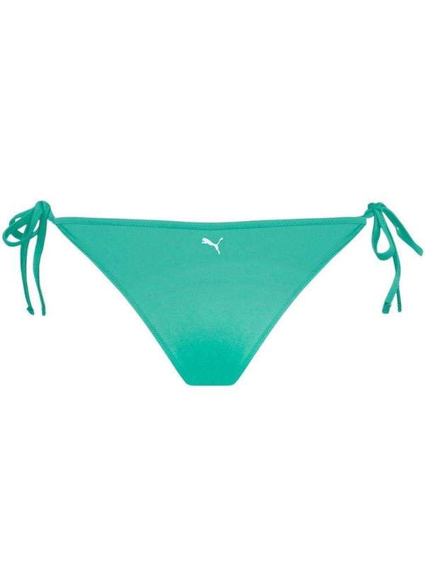 Puma - Calcinha Biquíni Puma com Laço Feminina Verde