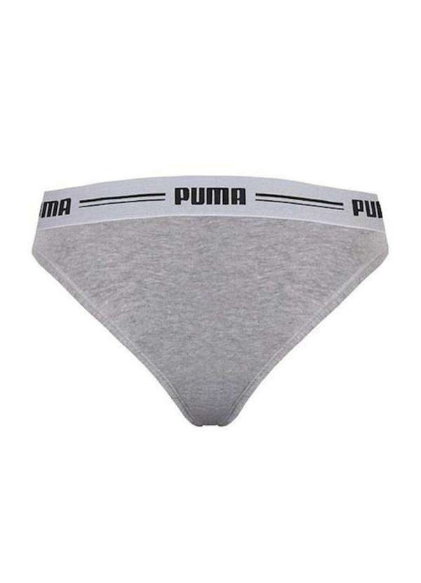 Puma - Calcinha Biquíni Puma Cotton Feminina Cinza 2