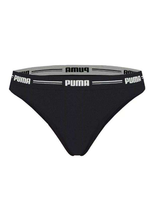 Puma - Calcinha Biquíni Puma Cotton Feminina Preto