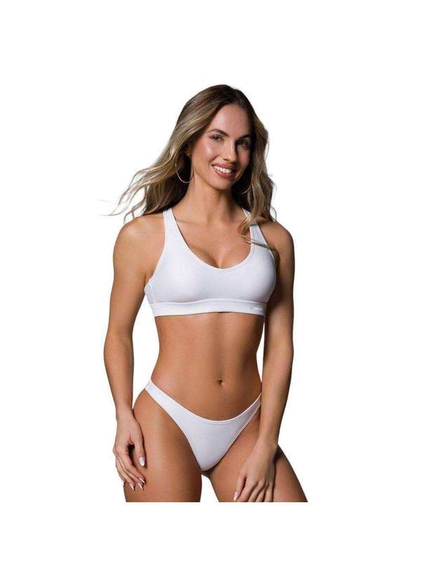 Selene - Calcinha Biquíni Selene Básica Feminina Branco 2