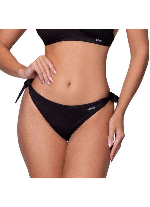 Selene - Calcinha Biquíni Selene de Amarrar Feminina Preto