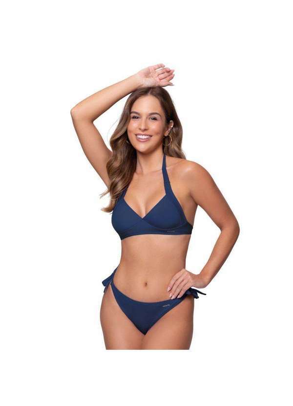 Selene - Conjunto Biquíni Selene Top Calcinha de Amarrar Feminino Azul