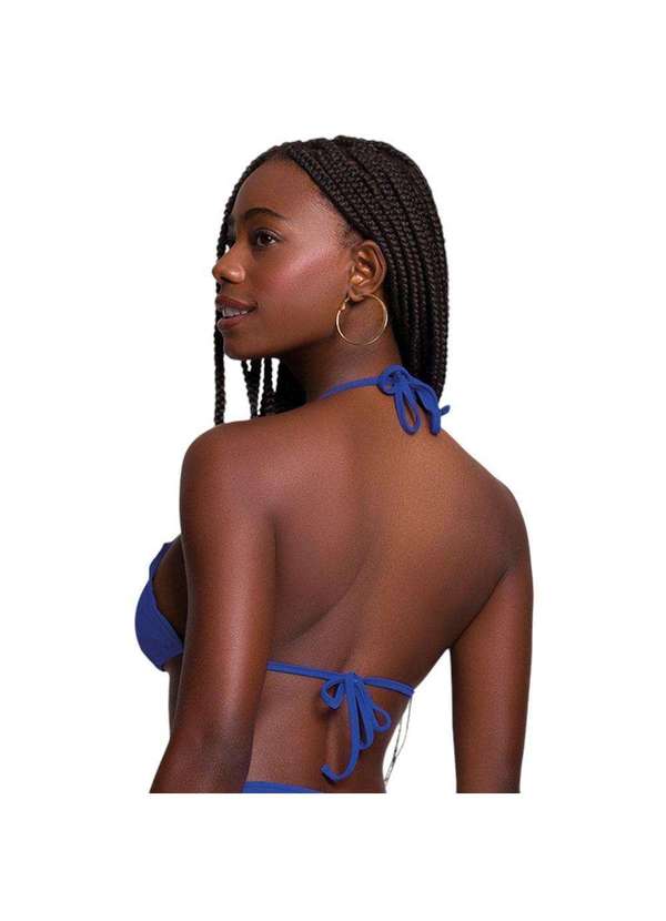 Selene - Top Biquíni Selene Frufru Cortininha Feminino Azul 2