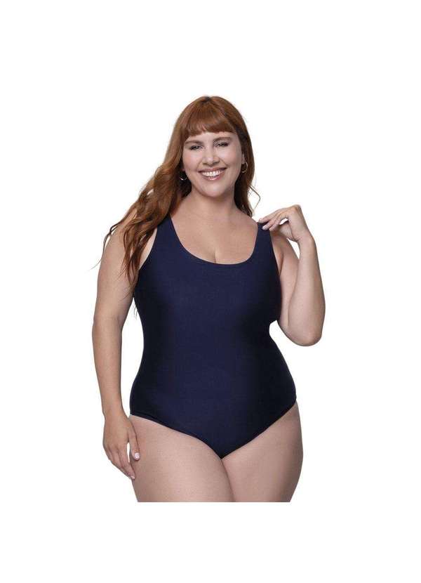 Selene - Maiô Regata Selene Básico Plus Size Feminino Azul