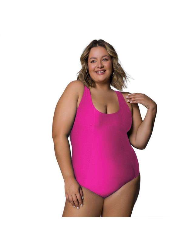 Selene - Maiô Regata Selene Básico Plus Size Feminino Rosa