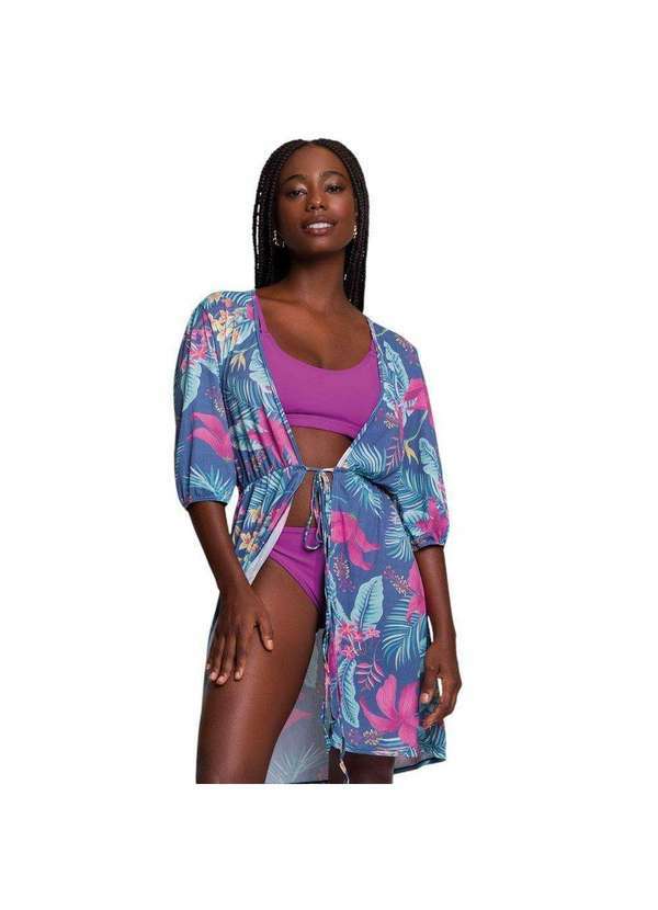 Selene - Saída de Praia Selene Verão Feminina Azul