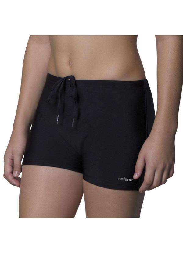 Selene - Sunga Boxer Selene Básica Infantil Preto 2