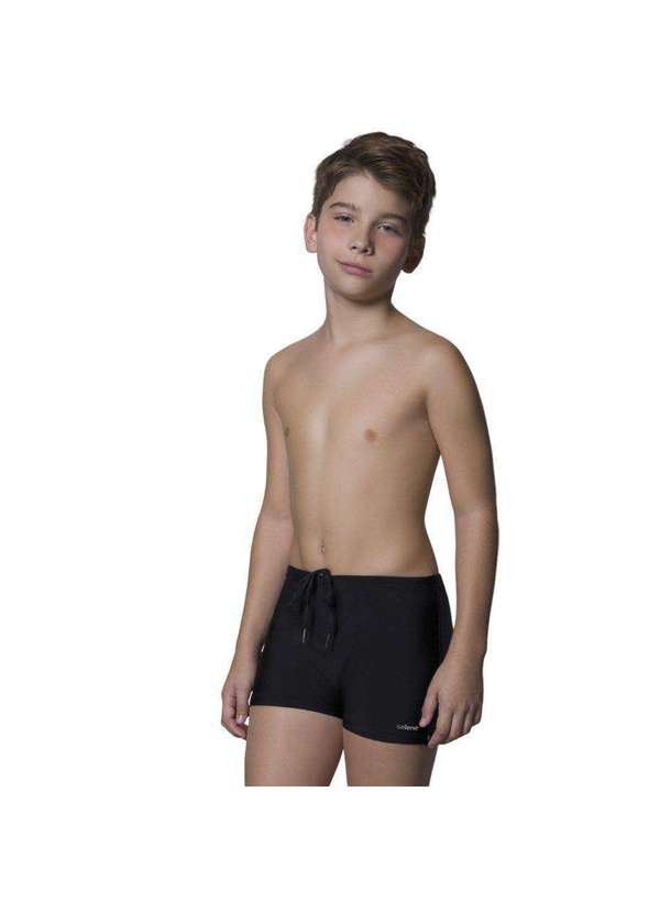 Selene - Sunga Boxer Selene Básica Juvenil Preto