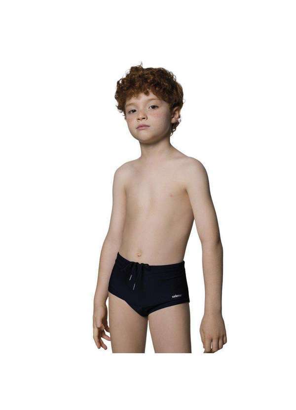 Selene - Sunga Selene Lateral Larga Infantil Preto