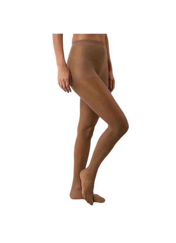 Selene - Meia-Calça Selene Clássica Fio 15 Plus Size Feminina Bege