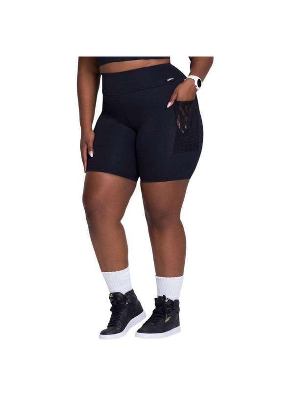 Selene - Bermuda Selene com Bolso Plus Size Feminina Preto